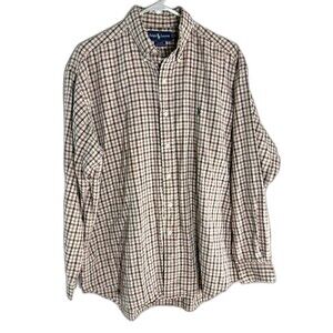 Ralph Lauren Blaire Plaid Button-front Shirt‎ Large
